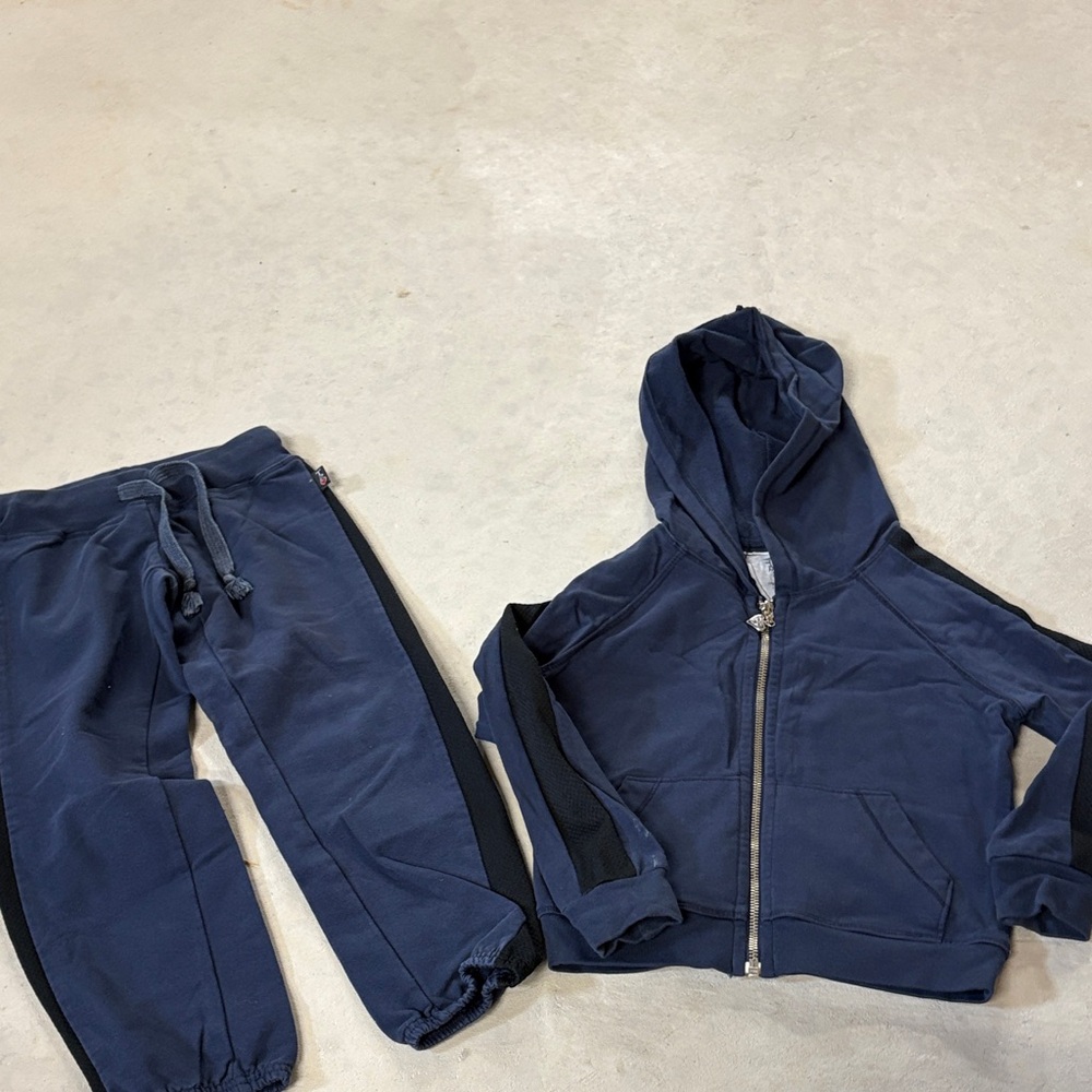 T2love Navy and Black Kids Jogger Set